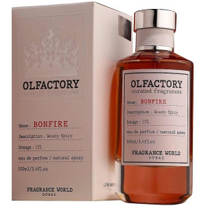 Fragrance World Olfactory Bonfire Eau de Parfum 100 мл — унисекс аромат с карамелью, ванилью и амброй
